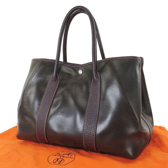 Hermes Handbags - 100% Auth Hermes Garden Party Amazonia Purse Brown